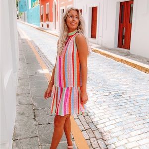 Marie Oliver multi-striped dress